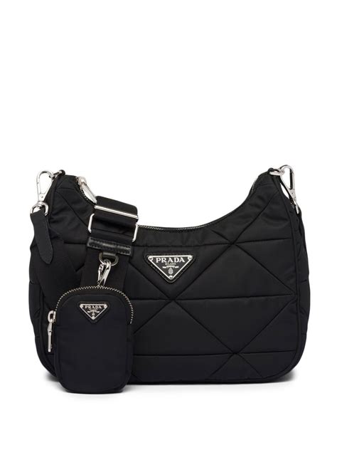 nylon shoulder prada bag|padded nylon shoulder bag prada.